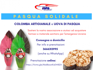 Scopri di più sull'articolo Pasqua Solidale – a sostegno di P.A. Avis Montemarciano e dell’Ucraina