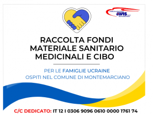 Scopri di più sull'articolo P.A. Avis a sostegno dell’Ucraina: attivata una CAMPAGNA DI RACCOLTA FONDI straordinaria