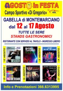 Agosto in Festa 2025 Montemarciano